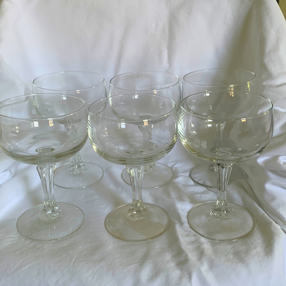 6 Crystal Cosmo glasses